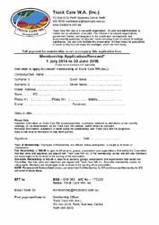 2015 Track Care WA membersh